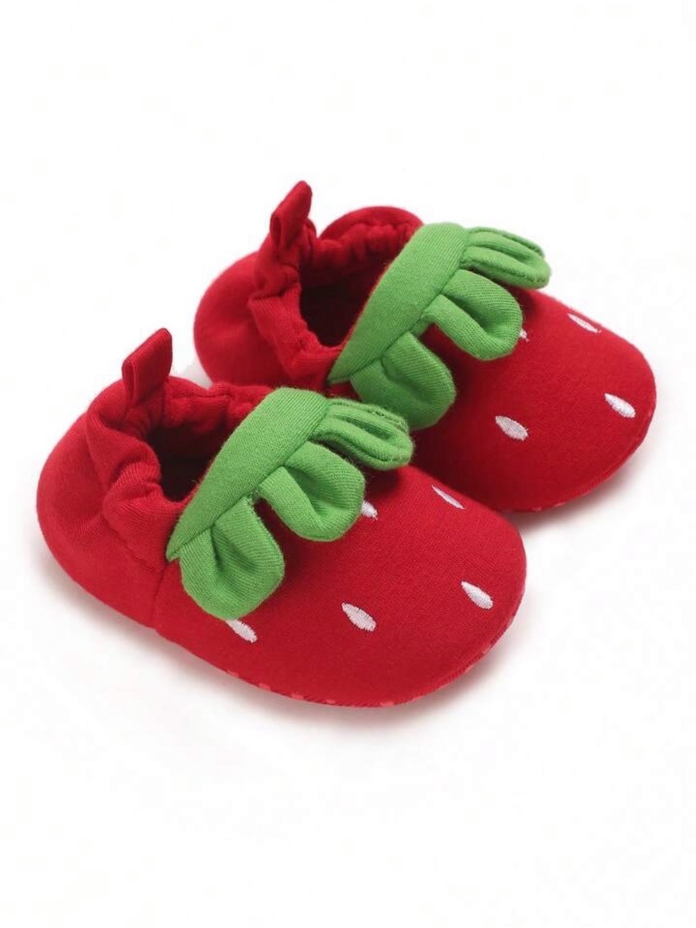 Baby Strawberry Soft Sole Shoes - Red